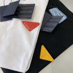 Replica Prada triangle-logo T-shirt