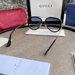 Replica Gucci Aviator metal sunglasses