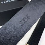 Replica Versace Greca Embossed Leather Belt