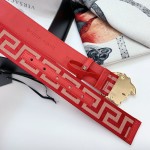 Replica Versace Medusa Buckle Printed Nylon Belt