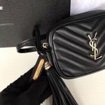 Replica YSL Lou Belt Bag black