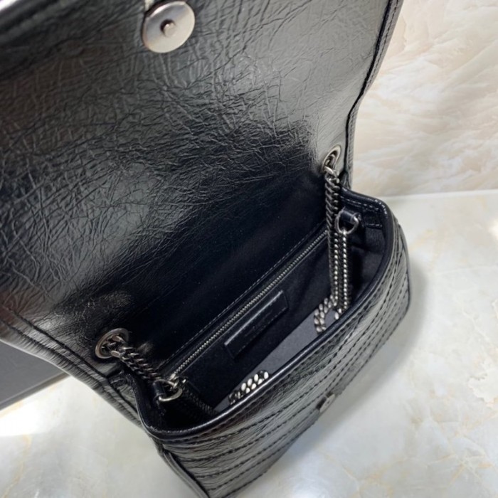 YSL Niki Chain Wallet Bag Black